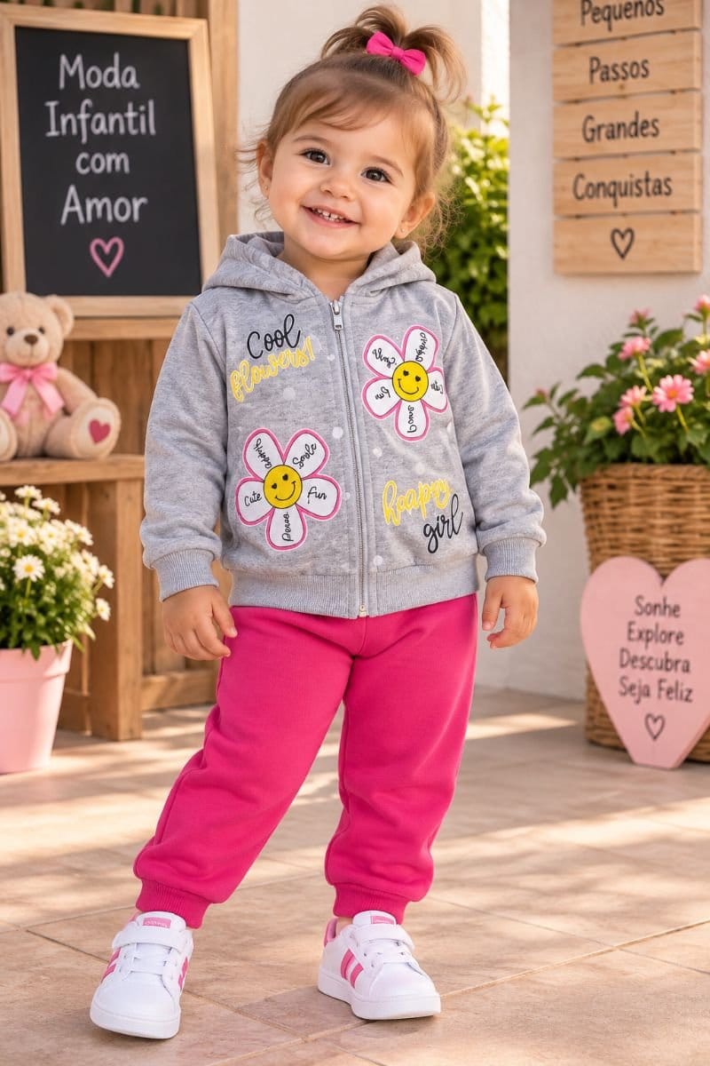Conjunto de moletom Flanelado - Foto 1