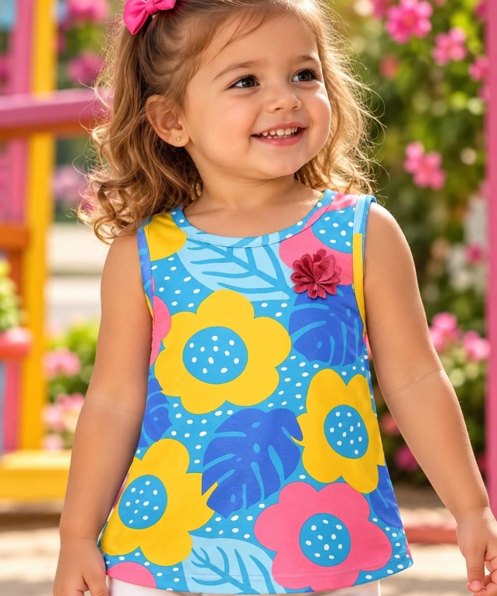 Blusa Batinha Kyly menina - Foto 1