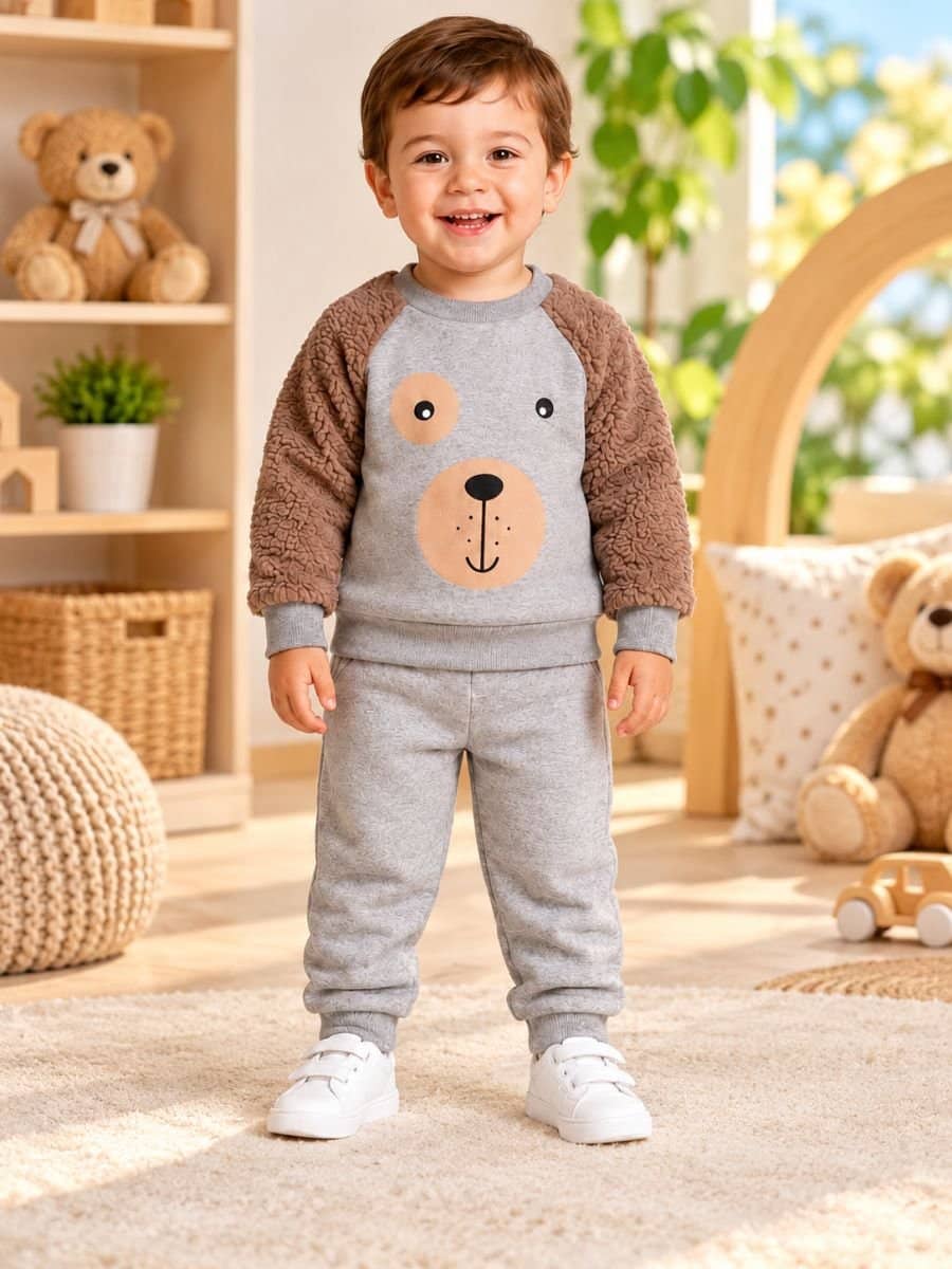 Conjunto de moletom Flanelado