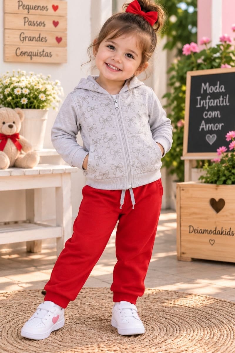 Conjunto de Moletom Flanelado - Foto 1