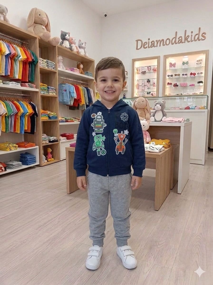 Conjunto de Moletom Flanelado Leve - Foto 1