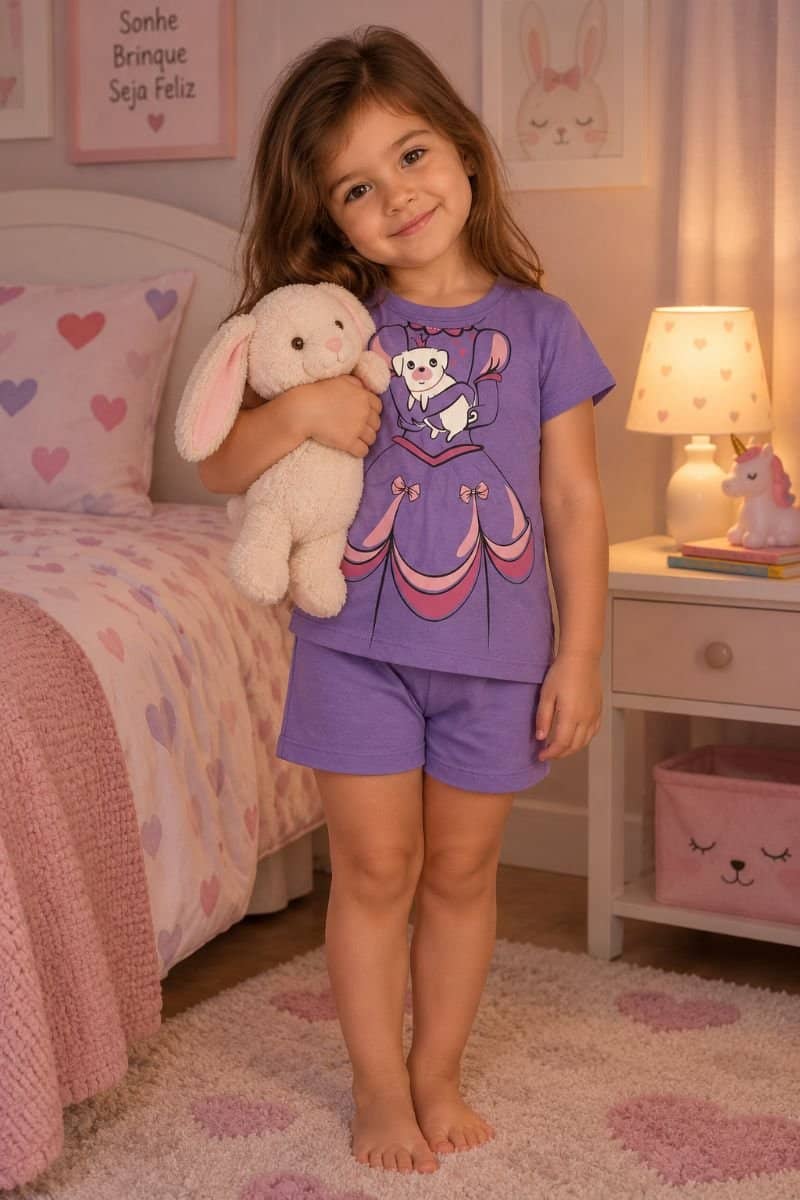Pijama Algodão menina