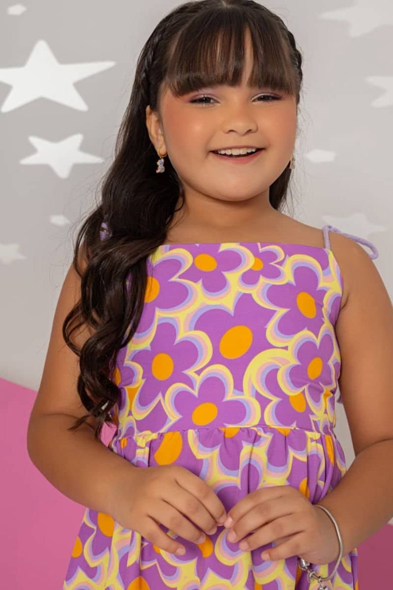 Vestido Maísa Flores Roxo