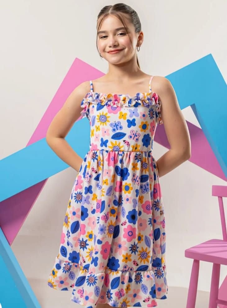 Vestido Jardim de Flores - Foto 1